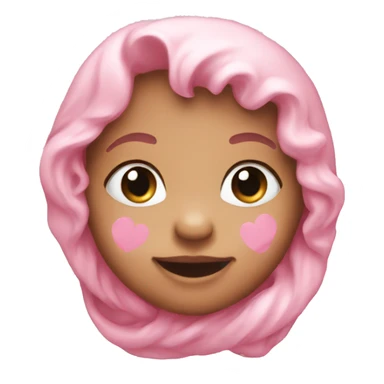 a baby pink heart  sticker