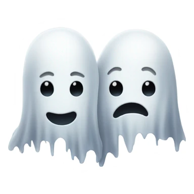 Two ghosts best friends sticker