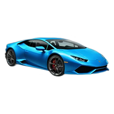 a blue Lamborghini Huracan  sticker