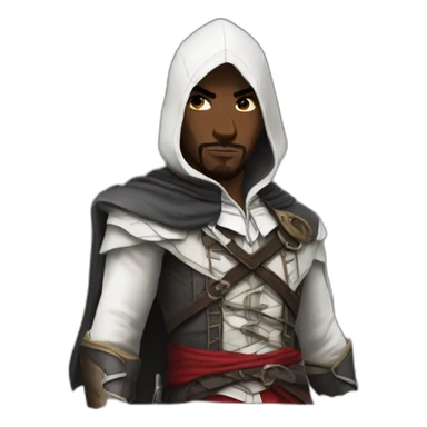 Black assassin Creed sticker