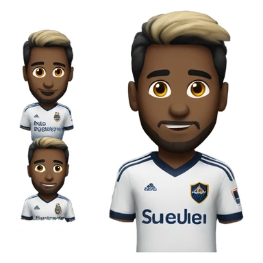 Messi in a LA Galaxy shirt sticker