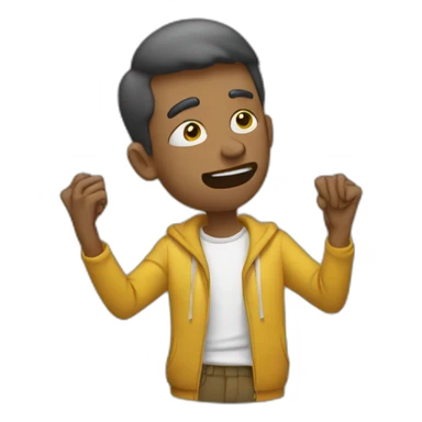 Personne qui dab sticker