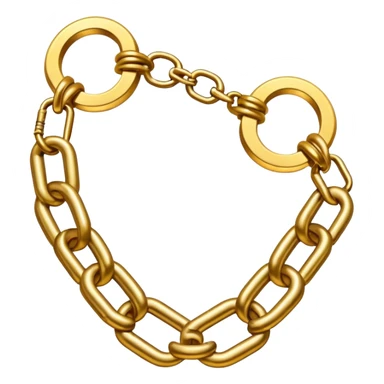 Golden chains with shackles sticker