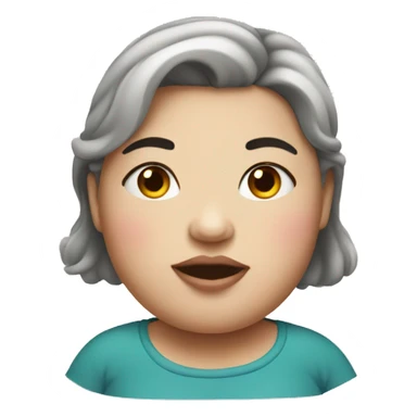 Fat girl drawing sticker