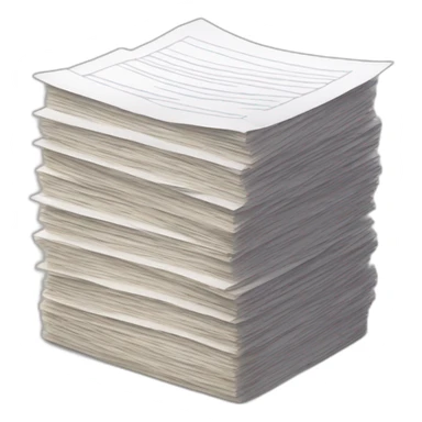 stack of documents sticker