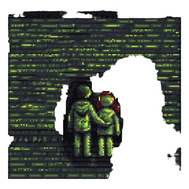 suggestive but safe representation of intimacy, abstract and playful, pixel art style, no explicit content sticker