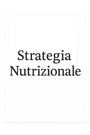 foglio con scritto "Strategia Nutrizionale" sticker