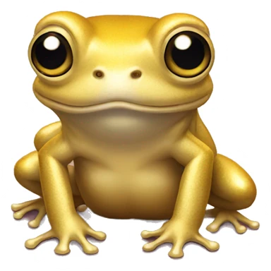 Golden frog with inshot sticker