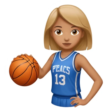 hoop at girl one arm sticker