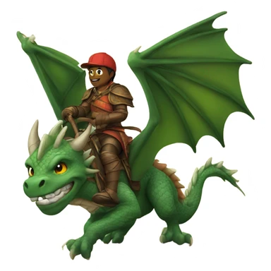 Dragon rider sticker