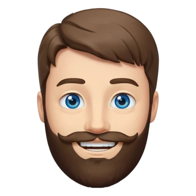 Mr Beast from YouTube with blue eyes and a beard sticker
