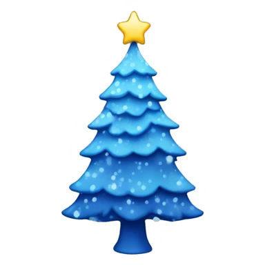 Blue Christmas tree sticker