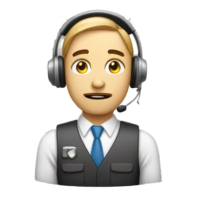 tired customer support agent sticker