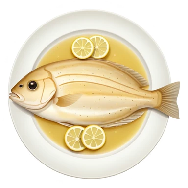 Lemon sole fish sticker