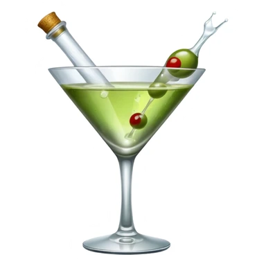 bottle of martini sticker