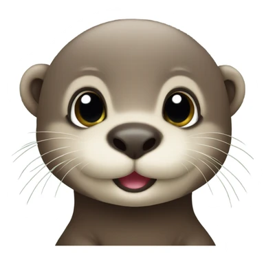 baby otter sticker