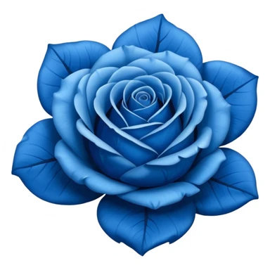 blue rose emoji sticker