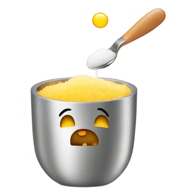 happy face heating up salt on a spoon with a lighter sticker