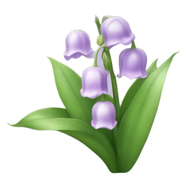 Light purple lily of the valley flowers  sticker