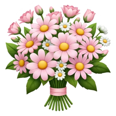 pale pink flower bouquet  sticker