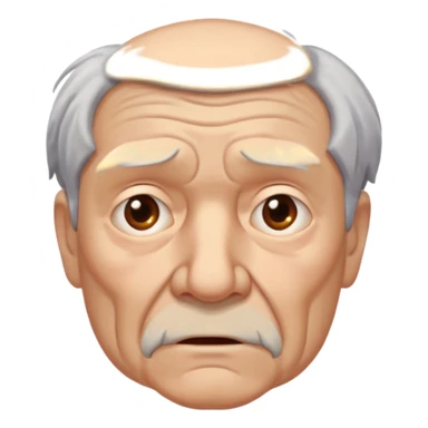 confused old man sticker