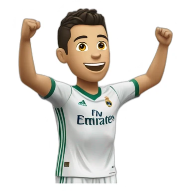 Cristiano Ronaldo doing his célébration sticker