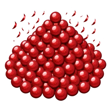 red glitter sweet sticker