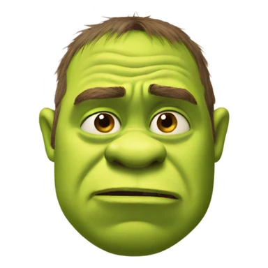 Shrek crying sticker