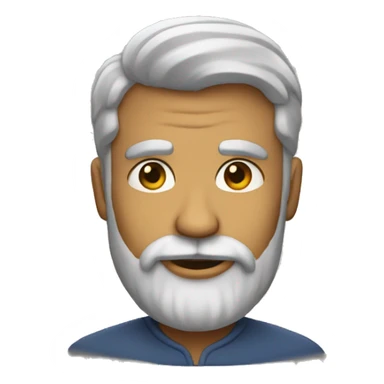 Un honbre con barba sticker