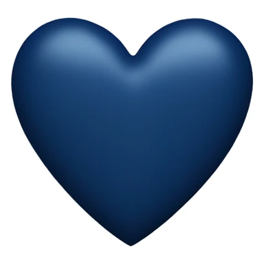Navy blue heart sticker