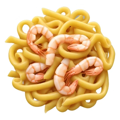 Pasta with shrimps sticker