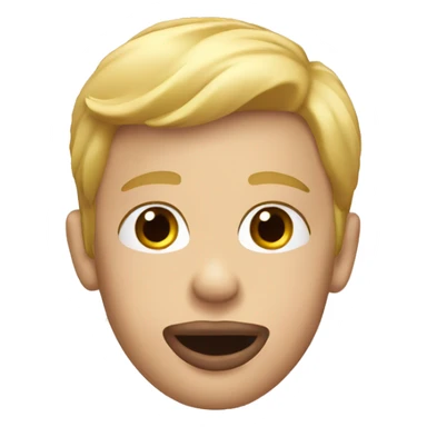 Blond boy lip balm sticker