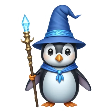 Penguin Wizard sticker