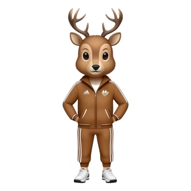 Deer adidas suit  sticker