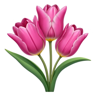 Aesthetic and adorable tulips sticker