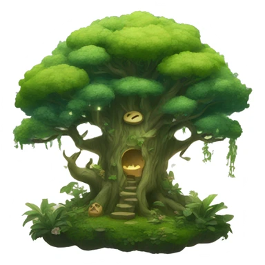 mystical forest sticker