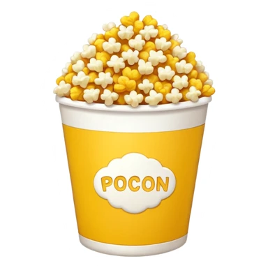 popcorn dan secawan susu sticker