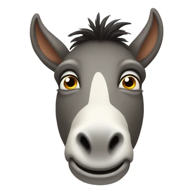 Weird donkey face  sticker