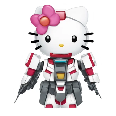 hellokitty gundam sticker