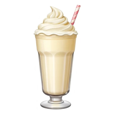 Milkshake with whipped cream sticker