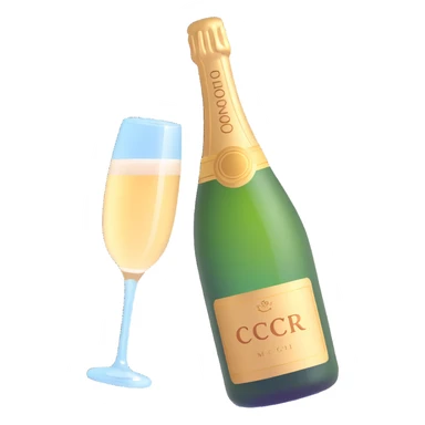 champagne sticker