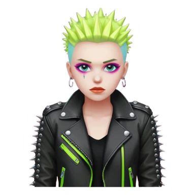 neon color Russian underground fashion  sticker