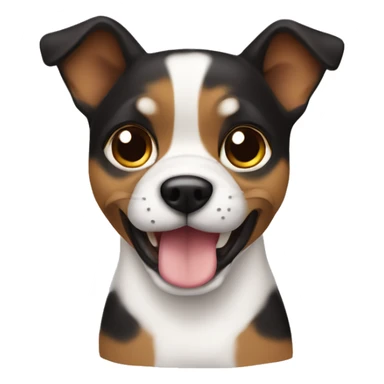 Perro cafe con manchas negras  sticker