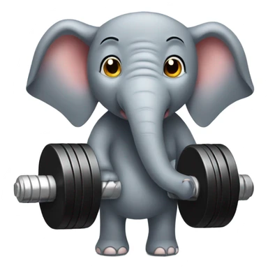 Elephant at the gym sticker