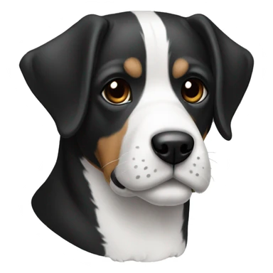 Perro beldó inglés blanco i negro  sticker