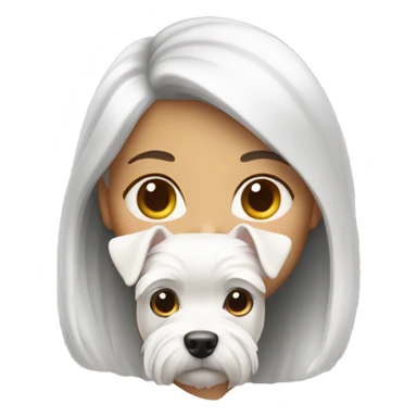 Girl with westie sticker