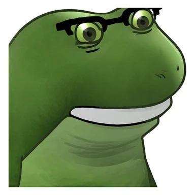 Cross eyed  guy with nerd teeth sticker