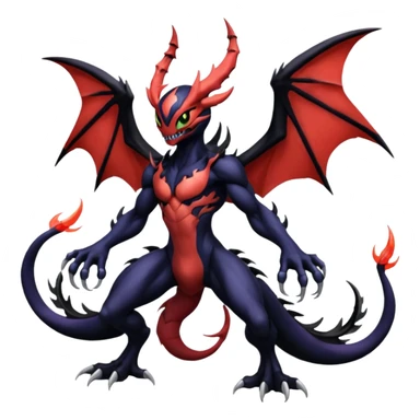 Venom-Stitch-Yveltal-Lunala-Fakémon-hybrid-creature (full body)  sticker