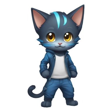 Catboy-Chibi-Sona-Fakémon full body sticker