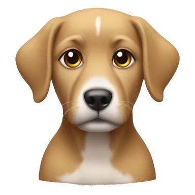 yağmurun altında kalmış köpek sticker